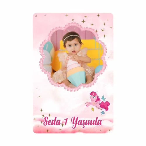 Unıcorn Temalı Doğum Günü Magneti